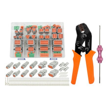 217PCS 12 Kits Deutsch DT Connector Kit with Crimper & Terminal Removal Tool Waterproof 2 3 4 6 8 12 Pin Automotive