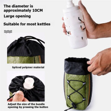 Waterproof Canvas Bicycle Handlebar Water Bottle Bag - Multifunctional Storage Pouch for Road, Folding, Mountain Bikes