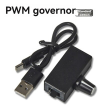 2X PWM-Hastighetskontroll 4-Stifts Fläkthastighetskontroll USB TYPE-C Strömförsörjning DIY Vattenkylning Kylning för 4-Tråds 12v Fläkt/Pump