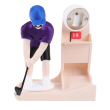 Golfer Figurine Beer Bottle Opener with Caps Collector Slot Bottle Cap Home Bar Decor Lover Gift Kitchen Gadget