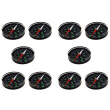 10X Brujula de Camping 40 mm Transparente Llena de Liquido Conjunto de Excursion para Exploradores Al Aire Libre