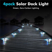 8 Pacotes de Luzes Solares para Deck de Piscina, Luzes de Piso Laterais para Piscina, Acessórios para Piscinas Externas acima Do Solo e Subterrâneas