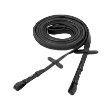 (5/8in x 48in, Black) Collegiate Rubber And Leather Reins IV