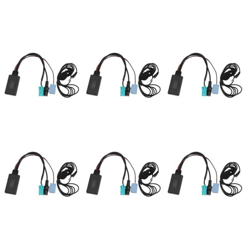 6X Car  5.0 Aux Cable Microphone Handsfree Mobile Phone Free Calling Adapter for  2005-2011