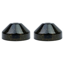 2X Adaptateur pour Disque Vinyle LP45 RPM, Base de Conversion Audio pour Phonographe, Platine Vinyle 7 Pouces, Gramophone, Noir.