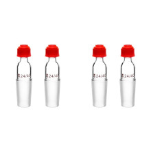 Thermometer-Einlassadapter mit 24/40-Innengelenk, 4-Teiliger Glasthermometer-Adapter für Destillationsgeräte im Chemielabor
