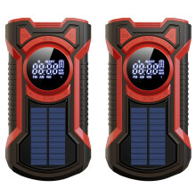 2X Hand Crank Solar Radio Portable AM/FM/NOAA Weather Radio with LED Flashlight 5.0 Speaker Emergency Radio-A