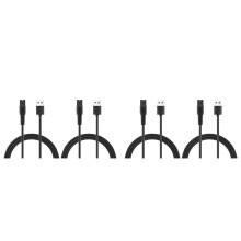 Lot de 4 Câbles de Chargeur USB 5 V 1 A pour Rasoir Électrique pour QP2724 QP2834 QP1924 MG9520