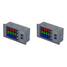 2X DC730 Digital Voltmeter Ammeter Wattmeter 4-Digit Voltage Current Meter Power Meter Voltage Tester Detector 0-100V