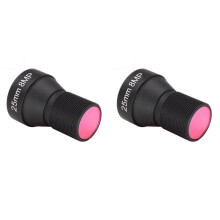 2X HD 4K 8MP CCTV Lens 25MM M12 Mount Low Distortion Aperture F1.6 Format 1/1.8inch with 650nm IR Filter