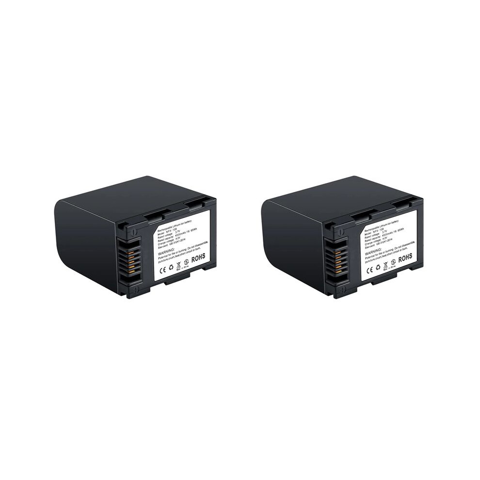 Photos - Camera Battery 4500mAh NPX-108 Rechargeable Battery Pack RX100 RX200 /Dual Charger for Video Camcorders 2PCS Battery