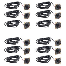 12-Teiliges Kameramodul 100 Grad OV9732, 2 M Kabel, 1280 X 720, 30 Fps, Kompatibel mit Autodarts.Io, USB-Laufwerk Gratis