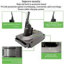 GRW24V7V8 Batterijadapter Converter voor Greenworks 24V Batterijen Om Te Converteren Naar voor V7/V8 Stofzuigers