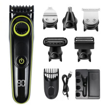 Professional 5-in-1 Hair Trimmer for Men, Cordless Electric Clipper, Beard and Haircut Machine