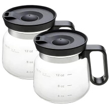 Caféière-Tasse avec Couvercle, 473 Ml (16 Oz), Tasse en Verre Amusante avec Graduation et Anse, Compatible Lave-Vaisselle, Cadeau Idéal pour les