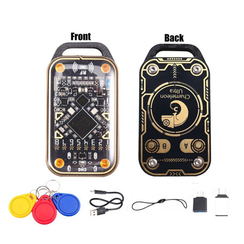 2X Chameleon Ultra  Card Emulator RFID  Chip Reader+3XUID Keychain 125K 13.56M Card Decode NFC Duplicator 1