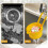 Kitchen Sink Strainer Basket Multi-Functional Faucet Hanging Strainer with Automatic Dumping 2