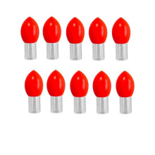 10 Pezzi di Teste di Lampade Galleggianti LED per Pesci, Bastoncini Luminosi per Pesca, Lampada LED per Pesca, Luce di Posizionamento per Pesca