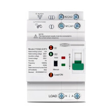 TOMZN ATS LN 220 V, Mały, Dwuzasilany, Automatyczny Przełącznik Elektryczny, Bezprzerwowy, 2P 63 A TOQ6 PV
