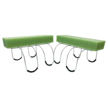Lot de 2 Supports de Pierre Tombale en Fil de Fer avec Mousse Intégrée, Galvanisés et Antirouille