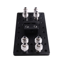 Kit de Placa Dupla para Pórtico com Viga C + Bloco de Porca Anti-Folga TR8x8 para