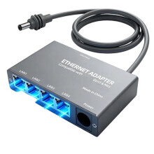 Adaptador Ethernet Multiportas para Starlink Gen 3 para Redes Externas com Fio, Adaptador Ethernet de 4 Portas, Comprimento de 0,5 M