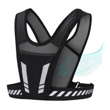Running Vest with Phone Pocket Adjustable Reflective Jogging Vest Run Vest with Pockets
