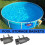 Large Capacity Poolside Drinks Holder Organiser Basket Dual - Sided Storage Baskets Hanging Pool Storage for Swimmer 4