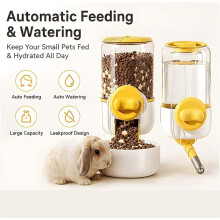 Huisdier Waterdispenser voor Kooi, Automatische Hangende Waterfles, Grote Capaciteit Cavia Konijn Waterdispenser