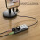 Adaptador USB Externa Tipo-C para Placa de Som Externa, Microfone e Fone de Ouvido para Laptop e Celular - Modificador de Voz - Conecte e Use 5