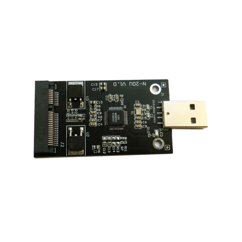 Adaptador USB 2.0 para SSD MSATA Adaptador de SSD MSATA para USB 2.0 para PC 2