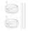 2 Pack Lid Replacement 40oz, with Leak Proof and Flip Straw Lid, Cup Accessories 3