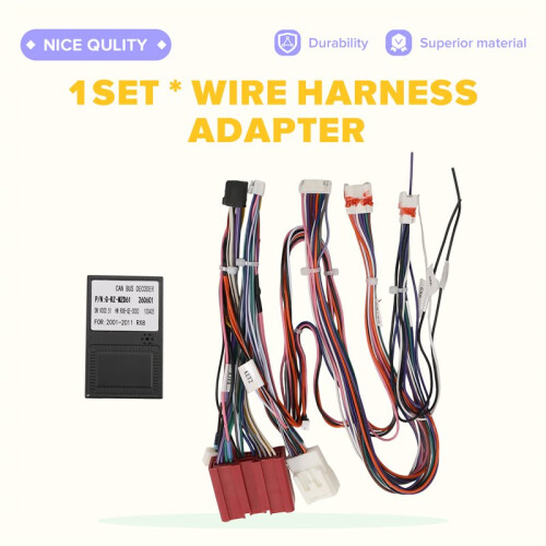 16PIN Car Android Wire Harness Adapter Canbus Box Decoder for  RX-8 2003 - 2012 1