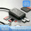 Leitor de  Card 8 em 1 USB 3.0 Tipo-C  Micro- TF CF MS Compact Flash para Laptop PC Tablet 2