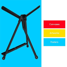 1 Stuks Tafel-Ezels, Metalen Ezelstandaard voor Schilderen en Tentoonstellen, Bureau-Schildersezel, Statiefstandaard voor Verf-Ezel