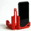Suporte Dobrável para Celular, com Encaixe em Cerca, Multiângulo, Portátil, Vermelho. 2