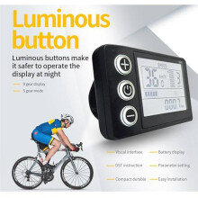 24V 36V 48V 60V Waterproof LCD Display S866 Controller Panel Dashboard Electric Bike Display for Electric Scooter 6Pin