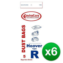 Pacote com 6 sacos de substituição para aspirador de pó Envirocare 4010063R112SW