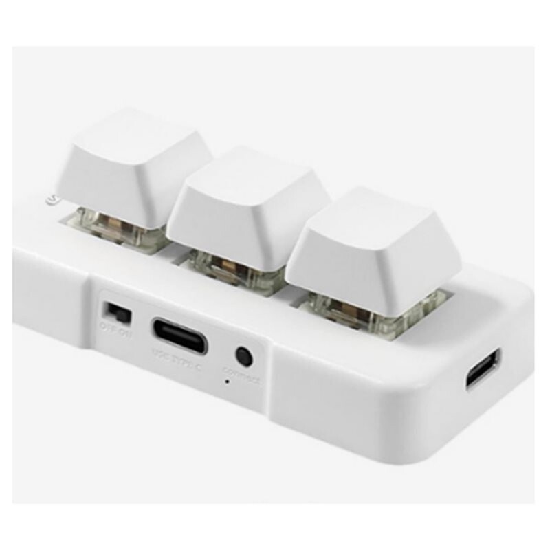 3 Keys Wireless Macro Keypad, RGB Mechanical Programmable Keyboard USB ...