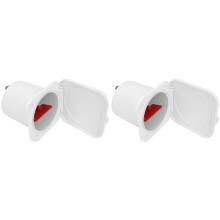2X Covered Battery Disconnect with Key, 12V-24V 275A Battery Isolator Key for Marine RV Boat Caravan