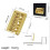 Fixed Bridge 6 String Roller Saddle Bridge Adjustable Electric Guitar Fixed Hardtail Bridge Guitar Replacement Part 6