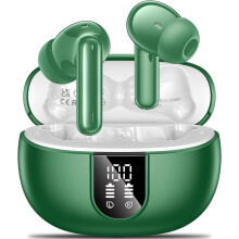 Langattomat nappikuulokkeet2024, HiFi-stereo, 4ENC-melunvaimennusmikrofoni, 42 tunnin toistoaika, Bluetooth 5.3, LED-näyttö, Androidille ja