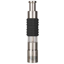 Molino de Pimienta Manual de Acero Inoxidable con Mecanismo de Empuje para el Pulgar, Molinillo de Especias para Granos de Pimienta, Sal Marina y