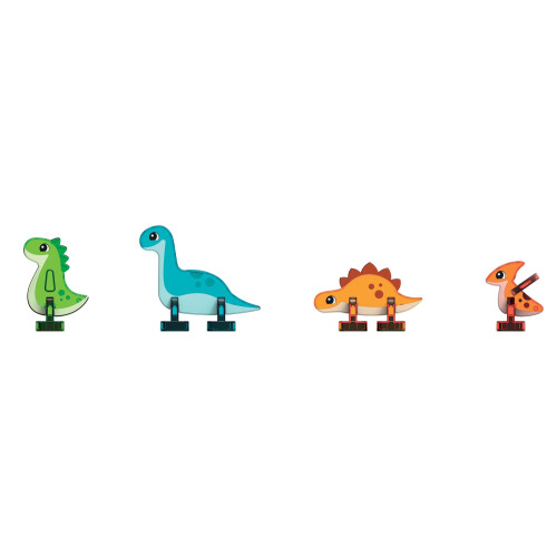 Magnetisk dinosaurverdensett, 25-delers fliser for barn 2