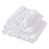 DOLITY Lot de 12 housses d'appui-tête de table blanches 3