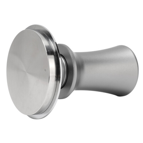 58mm Kaffeestampfer Silber rostfrei mit Feder 1