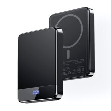 5000mAh magnetische powerbank, draadloze snellader, draagbaar, compatibel met iPhone 15, 14, 13, 12 Pro Max, zwart
