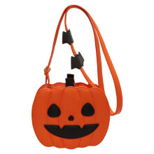 Bolso de mujer 2024, bolso de hombro creativo con cadena y forma de calabaza, color contrastante.