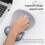 Mousepad Antiderrapante com Apoio para o Pulso, Ergonômico e Transparente, em Silicone. 4