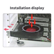 Ventilador de Enfriamiento de Chasis de Computadora -2 Sistema de Ventilador de Escape de Ranura PCI Diseño de Rodamiento de Ventilador de Alta